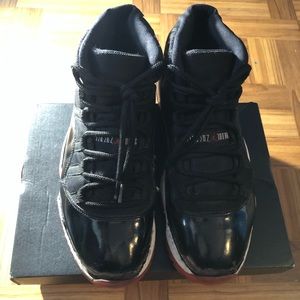 Retro Air Jordan 11 Bred Size 10 Red Black Nike